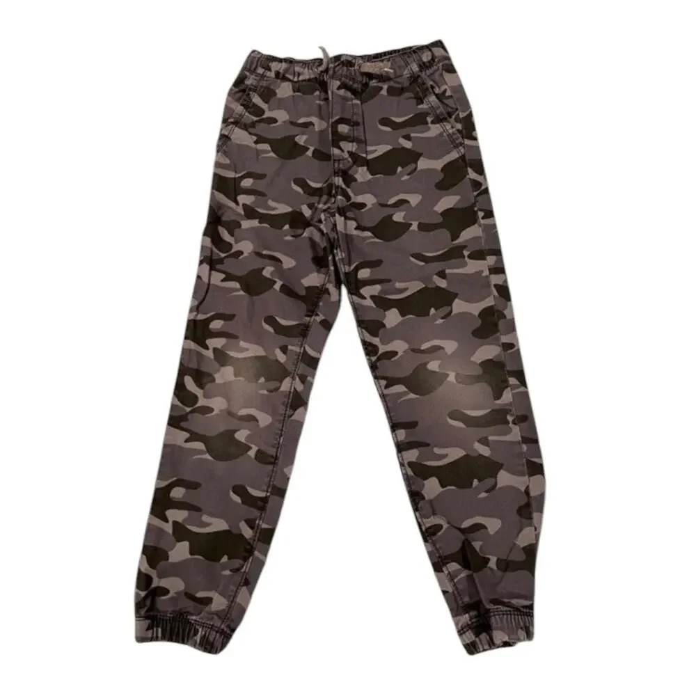 OshKosh Gray Sweater and Camouflage Pants Set - Boys Size 7
